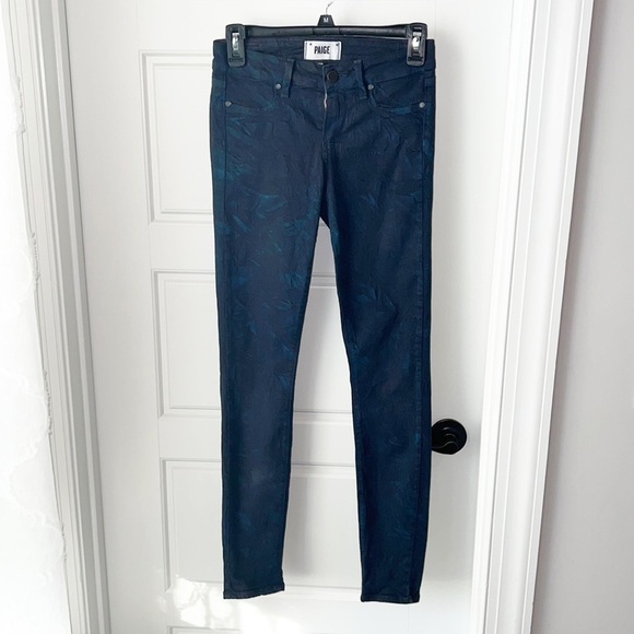 Paige Verdugo Ultra Skinny Floral Jeans - Picture 1 of 5
